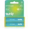 Image de Attitude Sunly Lip Balm baume à lèvres sans parfum 2x4.25 g