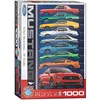 Image de EuroGraphics Puzzle 50e Anniversaire de la Ford Mustang   9 Types de Voitures (1000 pièces)