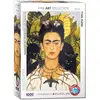 Image de Eurographics Frida Kahlo "Self Portrait avec collier et Thorn Hummingbird" (Puzzle 1000p, multicolore)