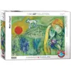 Image de Eurographics Puzzle 1000 pièces « Marc Chagall : Les Amoureux de Vence », Multicolore