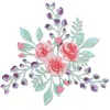 Image de Sizzix Thinlits Die 665083 Couches florales #2 par Jen Long Lot de 7