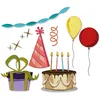 Image de Sizzix Set de Matrices Thinlits, Lot de 32, Celebrate Colorize, par Tim Holtz, 666285, Multi-Colour, Taille Unique