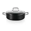 Image de Sauteuse rondeau anti-adhérente Les Forgées 28 cm et couvercle en verre Le Creuset