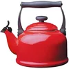 Image de Le Creuset Bouilloire Traditionelle avec Sifflement, Pour Cuisinière, Acier Émaillé, 2.1 L, Cerise, 40102020600000
