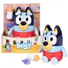 Image de Bluey Bébé câlin et Soins, soigne, nourrit et Calme bébé, Peluche électronique de 28 cm avec 10 Sons de bébé différents, 2 Accessoires et Couche Amovible