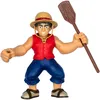 Image de Heroes of Goo JIT Zu Netflix One Piece Luffy, Jouet Ultra élastique 17,8 cm à Collectionner, Jouet Premium Goo JIT Zu avec Accessoires et Emballage à Collectionner, Luffy s'étire jusqu'à 3X sa Taille