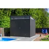 Image de Abri de jardin métal Anthracite - Monopente - 5,22m² - MODERN