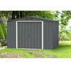 Image de Abri de jardin métal - Anthracite - 6,65m²