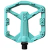 Image de Crankbrothers Stamp 0 Pédales Plates pour VTT et BMX, Corps Composite léger, Grip amélioré avec 12 Broches, Turquoise, Taille S