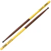 Image de Zildjian Artist Series Hickory Drumsticks - Trilok Gurtu - Wood Tip - Walnut Stain - Yellow DIP Natural