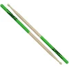 Image de Zildjian 5A Hickory Drumsticks - Wood Acorn Tip - Neon Green