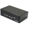 Image de StarTech.com Switch KVM double affichage DisplayPort 4K 60 Hz à 4 ports avec hub USB 2.0 intégré