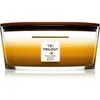Image de Woodwick Trilogy Café Sweets bougie parfumée avec mèche en bois (hearthwick) 453.6 g