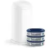 Image de Starter Pack Poubelle à couches Dress Up + 3 recharges Blanc