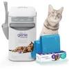 Image de Litter Genie Platinum Poubelle à litière pour Chat. Anti odeurs. Acier Inoxydable Durable, Blanc. Usage et Entretien faciles. 1 Recharge 3 Mois / 12 Sacs Easy Roll et Pelle incluses.