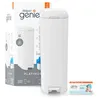 Image de Diaper Genie Platinium   Seau à Couches Anti-Odeurs | Acier Inoxydable | Grande Capacité 47 Couches | Recharge Durable Jusqu’à 5 Mois | Ouverture Large & Pédale Pratique - Blanc Lys