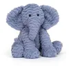 Image de Jellycat Fuddlewuddle Elephant Medium - L: 8 cm x l: 13 cm x h: 23 cm