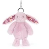 Image de Jellycat Breloque de sac en forme de lapin Thistlepop Blossom - Exclusivité en Chine
