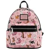 Image de Loungefly Disney Cats Mini-Backpack Handbag All Over Print Cheshire Aristocats