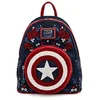 Image de LOUNGEFLY, Mochila Escudo Floral Capitan America 80Th Marvel 26cm Femme, Multicolore