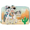 Image de Disney by Loungefly Porte-Monnaie Western Mickey et Minnie, Noir, Standard, Portefeuille zippé