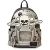 Image de Loungefly Disney Skeleton Dance Sac à bandoulière double bandoulière pour femme, multicolore, Taille unique