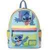 Image de Loungefly Disney Stitch Mini sac à dos à bandoulière avec double sangle, multicolore