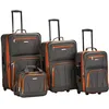 Image de Lot de 4 Bagages à roulettes Rockland, Bagagerie, F32-CHARCOAL, F32-CHARCOAL