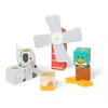 Image de Melissa & Doug Blockables Amis de la Ferme à emboîter, Coffret de Blocs en Bois de Construction à Assembler et mélanger, pour Les Tout-Petits (16 pièces) - Certifiés FSC
