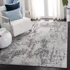 Image de Safavieh Tapis Boho pour Salon, Salle à Manger, Chambre à Coucher - Tulum Collection, Tapis à Poil Court, Ivoire et Anthracite, 160 X 229 cm