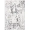 Image de Safavieh Tapis Boho pour Salon, Salle à Manger, Chambre à Coucher - Tulum Collection, Tapis à Poil Court, Ivoire et Anthracite, 200 x 200 cm