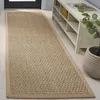 Image de Safavieh Tapis en Fibres Naturelles Salon, Salle à Manger, Chambre à Coucher - Natural Fiber Collection, Tapis à Poil Court, Naturel et Beige, 76 X 244 cm