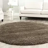 Image de Safavieh Tapis Shag, Tissé Polypropylène Tapis Rond en Moka, 200 X 200 cm