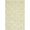 Image de SAFAVIEH Tapis géométrique pour Salon, Salle à manger, Chambre à coucher - Cambridge Collection, Tapis à poil court, Vert clair et Ivoire, 61 X 91 cm