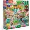 Image de Eeboo - Puzzle 1000 Pièces Saisons à Kyoto - Puzzle Adulte 1000 Pièces en Carton - Dimensions 58.5 cm x 58.5 cm