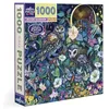 Image de Eeboo - Puzzle 1000 pièces Jardin au Clair de Lune   Scène Nocturne Fleurie au Clair de Lune   Dimensions 58,5 x 58,5 cm