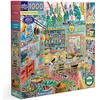 Image de Eeboo - Puzzle 1000 Pièces Cuisine Victorienne - Puzzle Adulte 1000 Pièces en Carton - Dimensions 58.5 cm x 58.5 cm, Tons Chauds et Terreux avec des Accents Vibrants