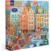Image de eeBoo - La Ville de Stockholm- Puzzle 1000 pièces en Carton -Dimensions 58,5 cm x 58.5 cm