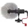 Image de Micro pour caméra Rode VIDEO MICRO Type de transmission (détails):filaire avec câble, avec bonnette anti-vent, fixation griffe flash