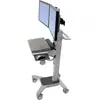 Image de Chariot pour PC/moniteur Ergotron 24-194-055 25,4 cm (10) - 55,9 cm (22) tablette pour clavier, rotatif gris