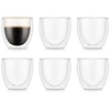 Image de Bodum Pavina Lot de 6 petits verres à double paroi - 80 ml