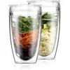 Image de Bodum PAVINA TO GO Set 2 gobelets double paroi plastique, avec couvercle hermétique, 40 cl