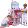 Image de KidKraft Maison de Poupée en Bois Château de Bonbons, Ensemble de Jeu avec Figurine de Lama Licorne et élévateur de cône de Glace pour poupées, Jouet Enfant dès 3 Ans, 20242