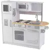 Image de KidKraft Cuisine Enfant en Bois Uptown Blanc, Dinette avec téléphone, Jeu d'imitation, Jouet Enfant dès 3 Ans, 53364