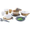 Image de KidKraft 63532 Ensemble batterie de cuisine 27 pièces pour enfant, Ustensiles et Accessoires Style Moderne façon inox, Argent