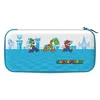 Image de PDP Étui Rigide Travel Case Mario Nintendo Switch, Switch Lite et Switch OLED - Plateau Amovible - Design Élégant - Licence Officielle Super Mario - Motif Escape - Bleu et blanc