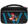 Image de PDP Sacoche de Transport Messenger Case Nintendo Switch, Switch Lite et Switch OLED - Rangement 14 Jeux - Poches Maille et Compartiments - Licence Officielle - Motif Glow Mario Kart Drift - Noir