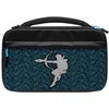 Image de PDP Sacoche de Transport Messenger Case Nintendo Switch, Switch Lite et Switch OLED - Rangement 14 Jeux - Poches Maille et Compartiments - Licence Officielle - Motif Glow Sheikah Shoot - Noir et bleu