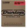 Image de Cordes pour basse Dunlop en acier inoxydable à dos plat, échelle moyenne 45-105