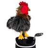 Image de Daphne's Couvre-Chef Fantaisie Poule Noir/Gris/Rouge
